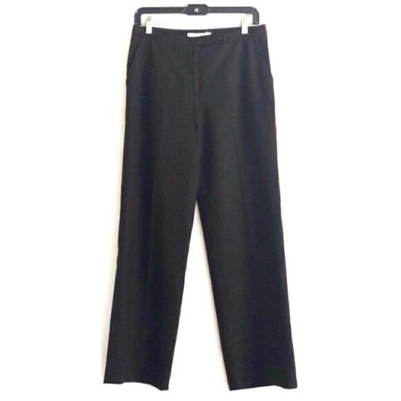 MaxMara Pants - MaxMara Trousers 8 Wool Woven Luxury Brown Dress Pleated Office Business Casual